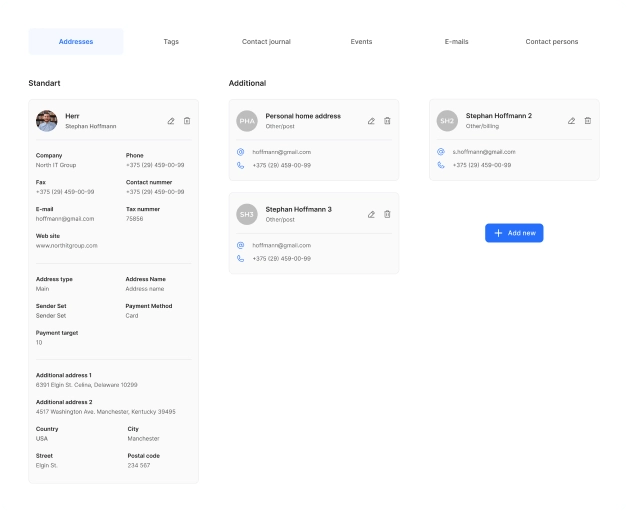 Contacts management