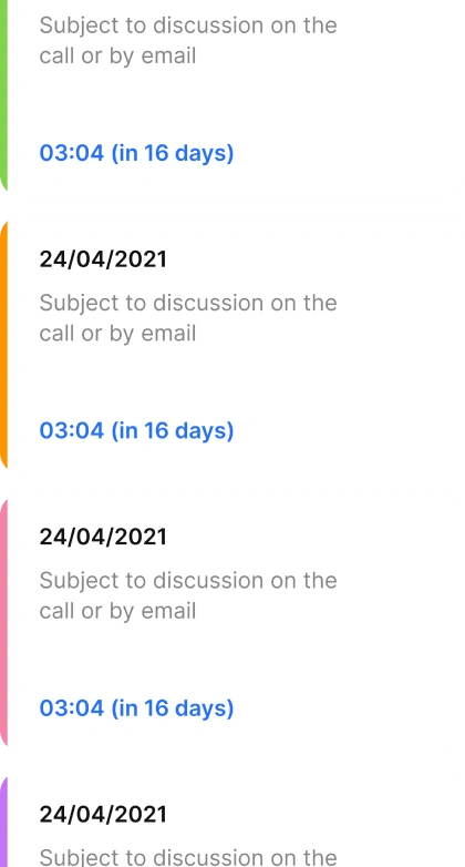 Event management with calendar