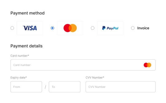 Payment options
